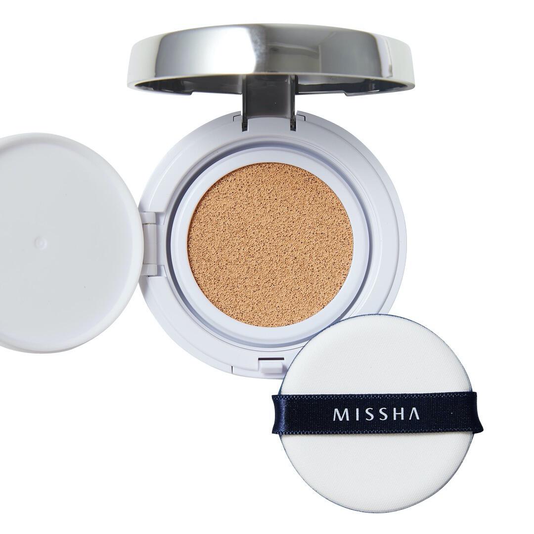 MISSHA(ミシャ)『M クッション ファンデーション No.21 明るい肌色』の使用感をレポに関する画像4