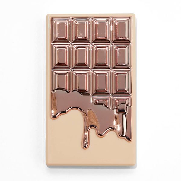 フォトジェニックすぎるMakeup Revolution(メイクアップレボリューション)ミニチョコレートハイライターローズゴールドはピンク×ゴールドの2in1ハイライターに関する画像10