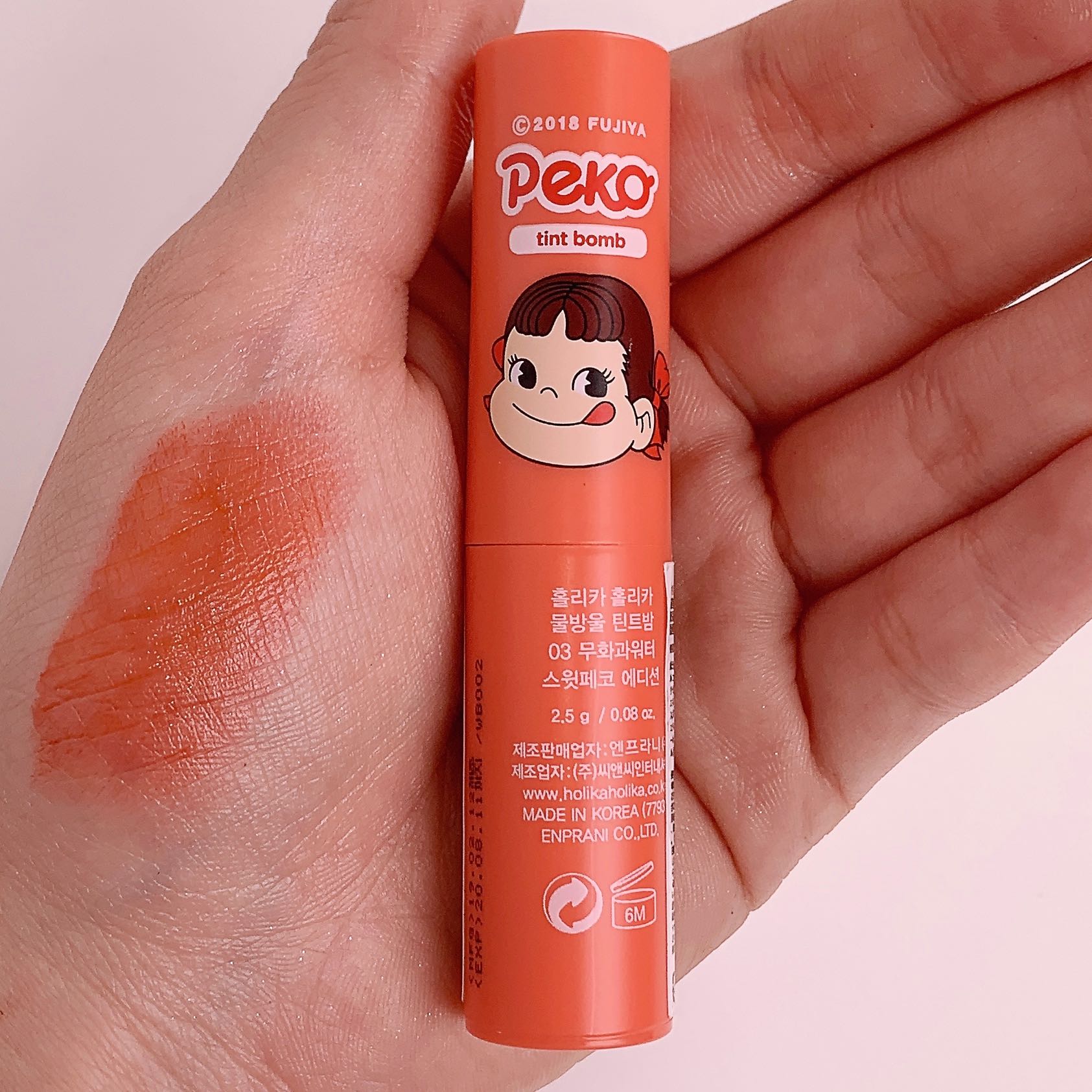 韓国コスメHOLIKAHOLIKA(ホリカホリカ)抜群の色持ちとしっとり保湿を同時に叶えるバームタイプのペコちゃんティント03イチジクに関する画像4