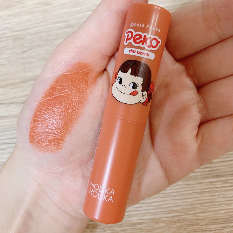 韓国コスメHOLIKAHOLIKA(ホリカホリカ)抜群の色持ちとしっとり保湿を同時に叶えるバームタイプのペコちゃんティント05カラメルに関する画像4