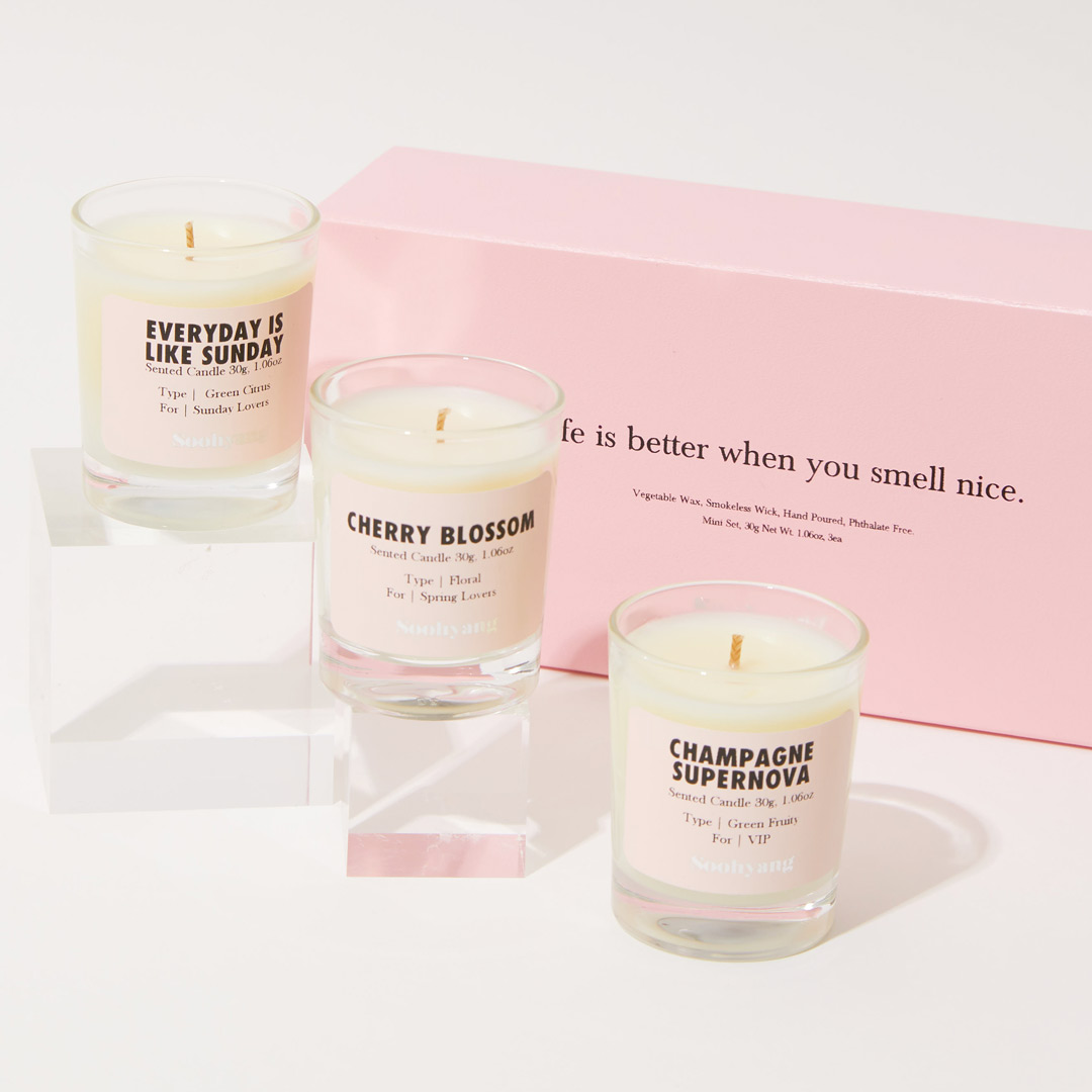 人気3種がセットになったオシャレ女子必見のキャンドルセット『SPECIAL BOX PINK』をご紹介に関する画像1