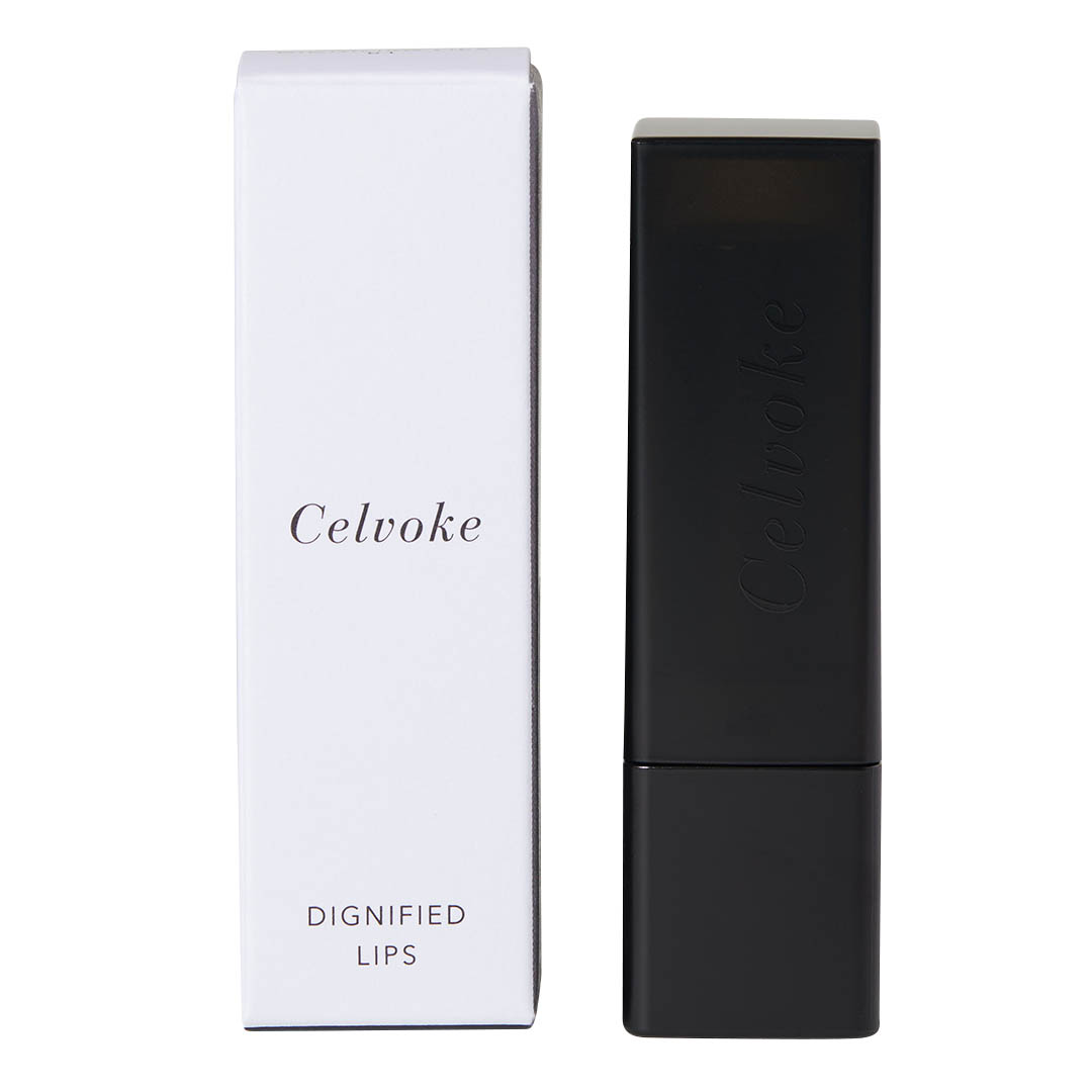 Celvoke(セルヴォーク)『ディグニファイド リップス 11 ダークレッド』の使用感をレポに関する画像4