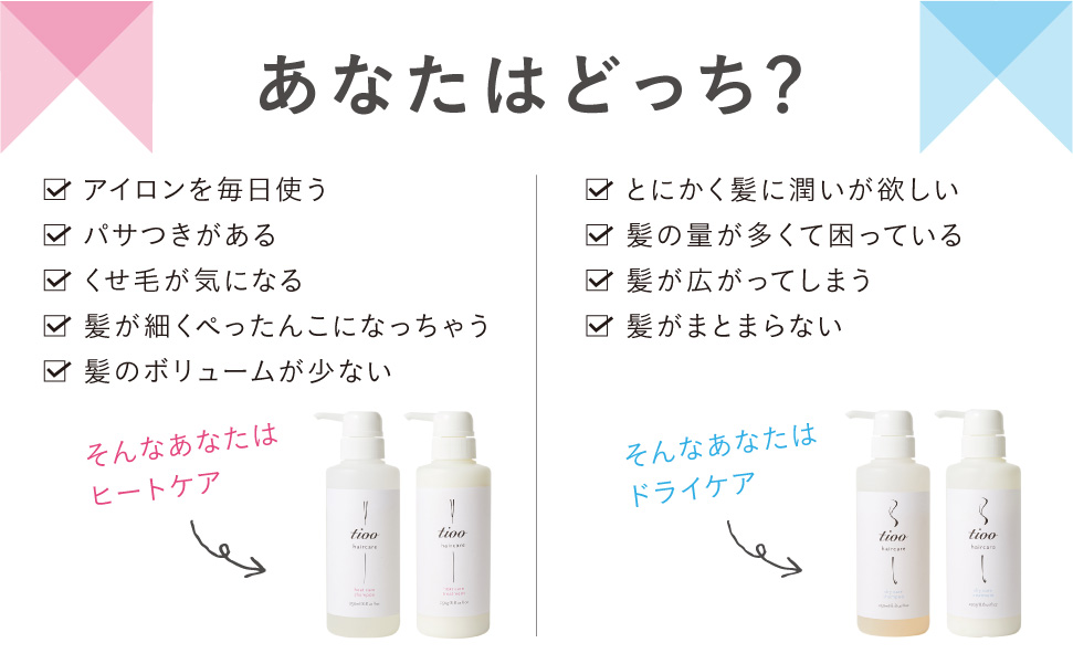 悩み別で選ぼう。ヘアアイロンを毎日使う方は、熱を利用して補修する【ヒートケア】がおすすめ。に関する画像1