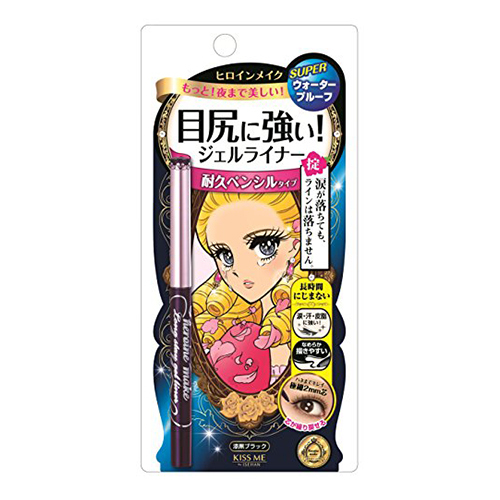 目尻メイクも落ちないヒロインメイク『ロングステイジェルライナー スーパーウォータープルーフ 01 漆黒ブラック』をご紹介に関する画像1