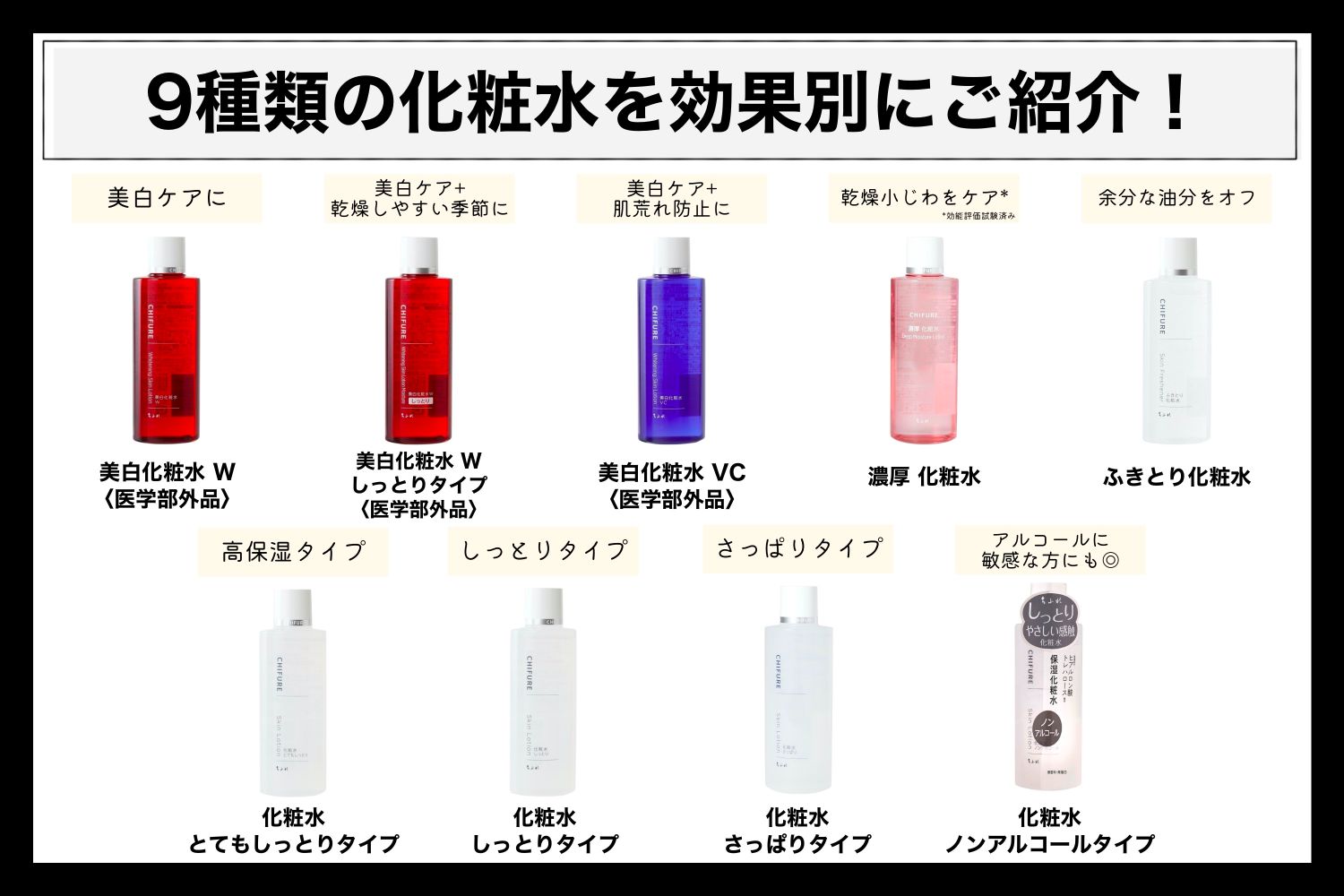 ちふれの化粧水全9種類を効果別にご紹介! お肌にもお財布にもやさしい♡ の画像
